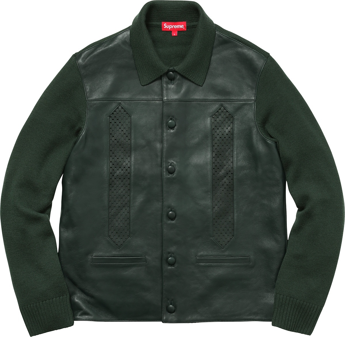 Leather Front Polo Sweater view 3